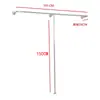 Prateleira de display para loja de roupas cabide de chão cabide de parede para roupas femininas roupas infantis cabide de parede em aço inoxidável cabide de parede com suporte lateral