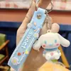 Nuevo llavero de Sanrio con diseño de luna de dibujos animados, pequeño colgante de PVC, pegamento flexible, llavero tridimensional antipérdida.