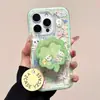 Funda Popular para iPhone 16promax con Gato Apple 15pro Soporte Magnético 14 Transparente 13P Mujer