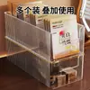 Caja de Almacenamiento para Mascarillas Faciales, Organizador de Maquillaje Transparente con Compartimentos para Muestras de Labiales, Estante de Almacenamiento de Productos para el Cuidado de la Piel para Escritorio