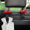 Lindo Gancho para Asiento de Coche con Forma de Moño, Gancho de Almacenamiento para el Interior del Coche, Gancho Organizador Creativo para el Asiento Trasero