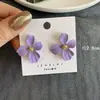 Nuevos Pendientes de Botón de Flor Estilo Coreano, Pendientes Versátiles Claros y de Moda, Pendientes Elegantes Estilo Mori para Mujer, Pendientes de Celebridad de Internet, Accesorios de Moda