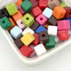 Contas Quadradas Acrílicas de Cor Sólida Contas Soltas Cubo de Açúcar Pulseira DIY Corrente de Celular Chave Acessórios de Cabelo Material de Joalheria