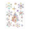 Rps841 Pegatinas Electrostáticas de Vidrio con Prisma de Arcoíris Navideño Transfronterizo, Pegatinas Coloridas de Pájaro Anticolisión, Atrapasol, Pegatinas para Ventana