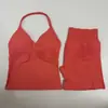 Tk Chaleco Deportivo de Malla Sin Costuras con Espalda Bonita Conjunto de Chaleco Deportivo Top Deportivo Pantalones Cortos de Fitness Levanta Glúteos Transfronterizo