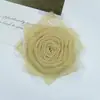 Organza Rosa Accesorios de Flores DIY Tocado de Encaje Semiacabado Pasador Flor para Zapatos Bolsas Accesorios Accesorios para Ropa