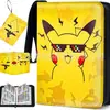 Libro de tarjetas popular mágico para bebé Bao Ke Meng, 4 compartimentos, 9 compartimentos, libro de colección de tarjetas de anime, libro de almacenamiento de hojas sueltas de PU