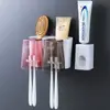 Suministros para el baño del hogar utensilios domésticos lavabo cepillo de dientes pasta de dientes estante de almacenamiento de baño montado en la pared