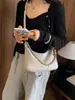 Bolso Tote de Cadena de Moda de Verano para Mujer 2026 Nuevo Simple Diario Texturizado Casual Vintage de Hombro Único Cruzado