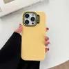 Funda para Teléfono Móvil Macaron Color Puro Agujero Grande Adecuada para Apple 16 Promax Nuevo 15 Tendencia 14/11 Cubierta Protectora
