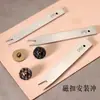 Herramienta de Cuero Hecha a Mano DIY Hebilla Magnética Instalación Punzón Espaciado Preciso Multiespecificación Punzonadora de Hebillas Magnéticas Herramienta de Instalación