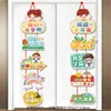 Temporada de Regreso a Clases Colgante Decorativo para Puerta Cadena Escuela Jardín de Infancia Salón de Clases Ceremonia de Apertura Ambiente Escena Diseño Colgante