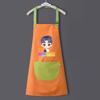 Crianças Avental Arte Pintura Roupas impermeável Anti-Dirty Cozinha Pintura Doméstica Macacão Desenhos Animados Meninos e Meninas com Mangas