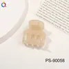 Qi Yue Nova Cor de Gelatina Presilha de Garra de Quatro Pontas Exquisita Presilha de Cabelo com Toque de Alto Padrão Rabo de Cavalo Coque Presilha Tubarão Acessórios de Cabelo Feminino Atacado