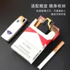 Novo Modelo Isqueiro Chama Azul Jato Reto À Prova de Vento Fogo Forte Recarregável Isqueiro de Chama Aberta Liga Slim Pequeno Portátil Acessórios para Fumar