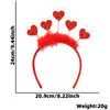 Decoraciones para Fiesta de Solteros del Día de San Valentín Europeo y Americano Diadema de Corazón de Amor Accesorios para Fotos Diadema Xoxo Accesorios para la Cabeza