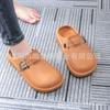 Plataforma Transfronteiriça Bocken Shoes Feminino 2024 Primavera Novo Conjunto de Verão Slip-on Preguiçoso Meio Chinelo Bocken Shoes
