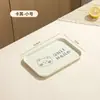 Bandeja Retangular de Plástico para Sala de Estar de Casa Mesa de Centro para Colocar Xícaras de Chá Copos de Água Frutas Pratos de Jantar Bandeja de Armazenamento para Doces