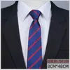Corbata con cremallera para hombre Vestir Negocios Nudo sin nudos Azul Rayas Fácil de tirar Trabajo Ropa de trabajo Ancho
