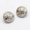 Botón Metálico Estilo Chanel Palabra D Abrigo Abrigo Botón de Plata Antigua Bronce Cabeza de León Traje Británico Botón Antiguo