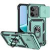 Adecuado para funda de teléfono con ventana push militar Xiaomi Redmi 15C, soporte Redmi 14C, funda protectora Redmi Turbo 4 Pro
