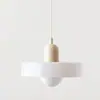 Candelabro vintage transfronterizo para comedor Memphis, Candelabro pequeño nórdico color crema para sala de estar, barra de bar, Lámpara de cristal Bauhaus para mesita de noche