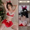 Lencería sexy divertida vertical nuevo disfraz de Navidad de terciopelo juego de roles sexy traje lindo pasión mayoreo 8035