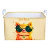 Linda Cesta de Tela para Almacenamiento de Escritorio de Dibujos Animados Caja de Almacenamiento de Tela Oxford Cesta de Almacenamiento para Ropa Interior Cesta de Almacenamiento para Snacks y Juguetes