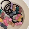 Goma para el pelo transparente con lazo pequeño y brillo, versátil y linda para el uso diario, diadema elástica básica para niñas