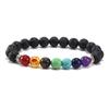 Amazon AliExpress Corrente Explosões Energia Pulseira de Pedra Vulcânica 8mm Pulseira Masculina e Feminina Pedra de Lava