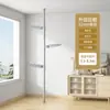 Barras de soporte telescópicas ajustables para balcones, tendederos y cortinas - una barra retráctil multifuncional, resistente y sin taladro