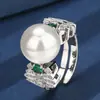 Producto Popular Más Vendido: Set de Árbol de Navidad Huabi Jewelry de Cobre Chapado en Oro con Perla Blanca para Mujer, 16-12 mm, Venta al por Mayor