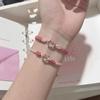 Pulsera de Amor Latente para Pareja Femenina Tejida a Mano Pulsera para Novias Estudiantes