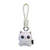 Llavero Colgante Gatito de Cuero Lindo Llavero Colgante Muñeca Regalo Creativo de Dibujos Animados de Pareja de Cuero Colgante de Bolsa de Regalo