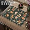 Alfombrilla Secadora para Vajilla de Dibujos Animados Mesa de Té Juego de Té Alfombrilla Aislante Térmico para Barra Alfombrilla Absorbente de Agua para Desagüe de Cocina Taza