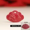 Bolsa de Dinero de Arena Morada Dorada de Alto Contenido de Cinabrio Colgante Ruyi Colgante para Joyería DIY