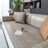 2026 Nova Almofada de Sofá de Esteira de Bambu Almofada de Sofá de Verão de Rattan Estilo Moderno Simples Antiderrapante com Tira Elástica Almofada de Sofá Durável