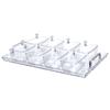 Estante de almacenamiento de lujo ligero, de acrílico de alta calidad, para el hogar, la sala de estar, el baño, el tocador, rectangular, simple y transparente.