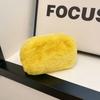 Bolsa de Maquiagem Quadrada de Pele Sintética, Bolsa de Armazenamento Portátil de Pelúcia, Atacado em Estoque, Logo Personalizável