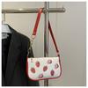 Moda Fresa Estampado Simple Trendy 2025 Gran Capacidad Elegante Nuevo Texturizado Un Hombro Bandolera Axilar