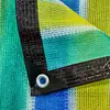 Fabricantes de rede de sombreamento para sol fornecem diretamente bainha perfurada varanda pátio sombreamento isolamento térmico rede de sombreamento bege protetor solar