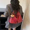 Bolsa Tote Grande de Couro Sintético Estilo Retrô para Mulheres 2026 Primavera Nova Moda Casual para Trabalho Bolsa de Ombro Mochila Tendência