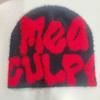 Nuevo Gorro de Punto Imitación Visón Transfronterizo Gorro de Punto Sombrero Jacquard con Letra Mea Invierno Protección para las Orejas Sombrero para el Frío