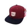 Gorra de béisbol para niños de comercio exterior, gorra de béisbol con diseño de oso de dibujos animados a juego, gorra de hip-hop plana de Corea del Sur, gorra de hip-hop, gorra para el sol transfronteriza