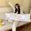 Almofada grande de pelúcia de leite tipo A estilo blogueira de Instagram, com capa removível e lavável de veludo coral para encosto grande, almofada para sillar