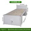 Litera de Dos Pisos de 14 Unidades con Estructura de Hierro para Dormitorio de Personal, Cama Superior y Mesa Inferior, Armario de Almacenamiento, Escritorio