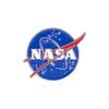 [Crachá Personalizado] Comércio Exterior Criativo Broche de Liga de Alumínio da Nasa Logo da Nasa Crachá de Broche Esmaltado
