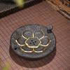 Bule de argila roxa Fujia um lado Raw Ore Purple Clay Pot com casca de tartaruga Hand-held Bule Kung Fu Handmade Heat Insulated Bule