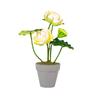 Planta verde de simulação estilo chinês EVA Templo de Lótus para Buda Lótus piscina de flores artificiais simulação lírio d'água sacrifício flores falsas