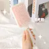 Lindo Peine de Princesa Sirena para Uso en Casa, Peine de Cojín de Aire para Mujeres con Cabello Largo, Cepillo Grande de Paleta con Bolsa de Aire para Masaje de Cabello Rizado